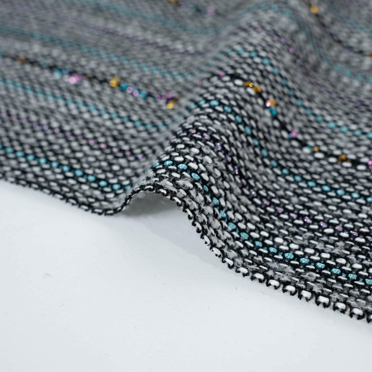 ボーダー仕様のファンシーツイード