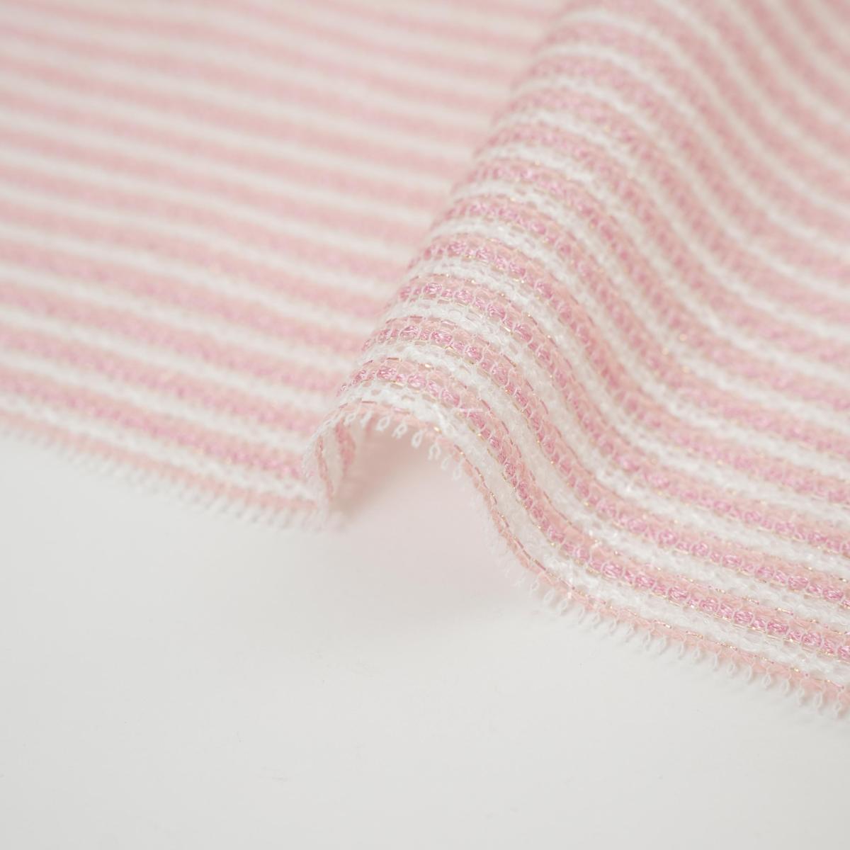 光沢感あるボーダーメッシュ