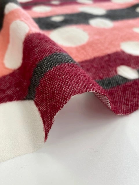 起毛水玉柄ジャガード