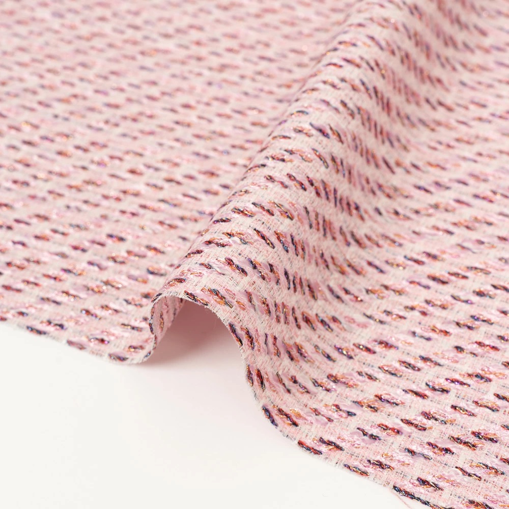 ピンクの綾柄ファンシー