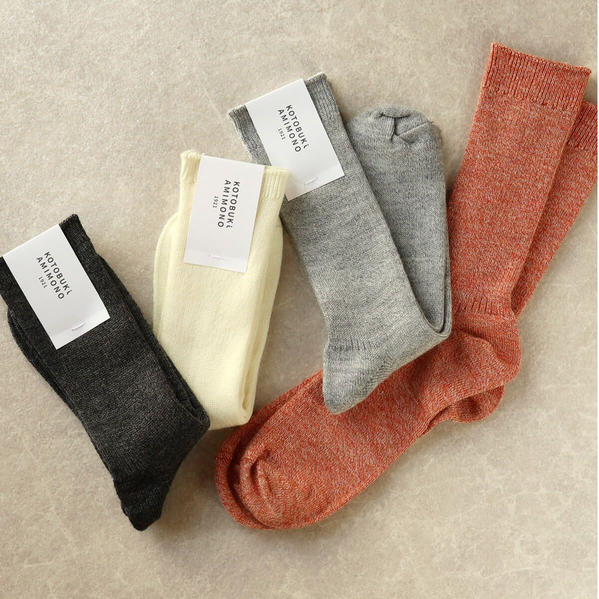 リネンウールソックス