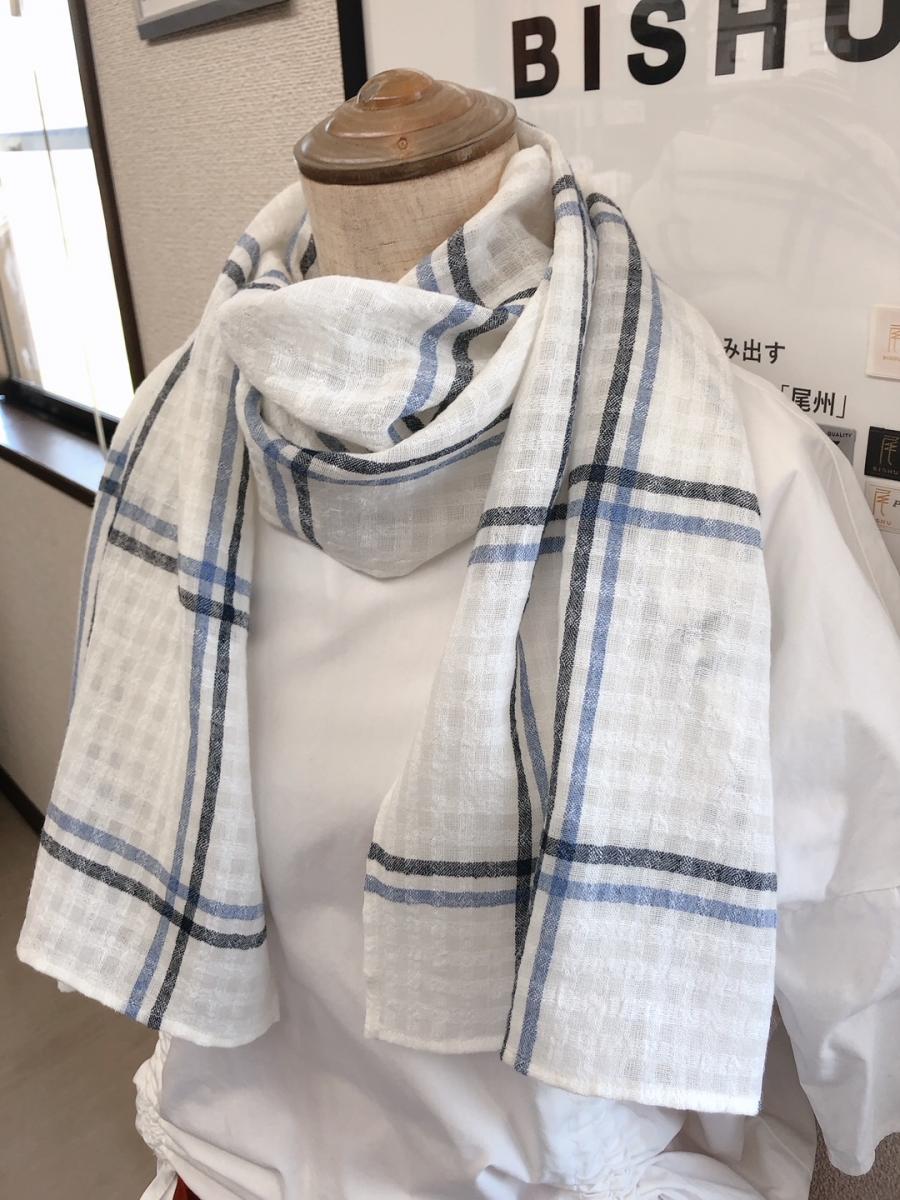 夏の爽やかストール